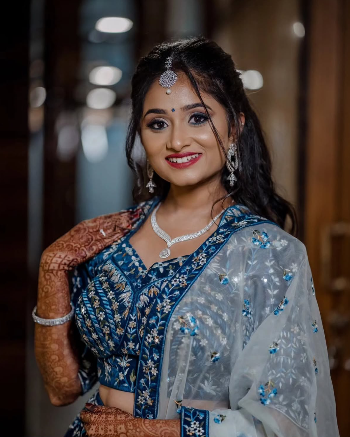 New Blue Lehenga